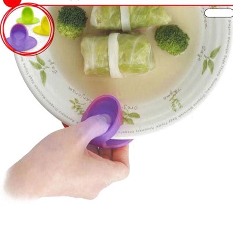 Силиконовый держатель для микроволновой печи для кухни, удобные изолированные перчатки, нескользящие зажимы для пальцев