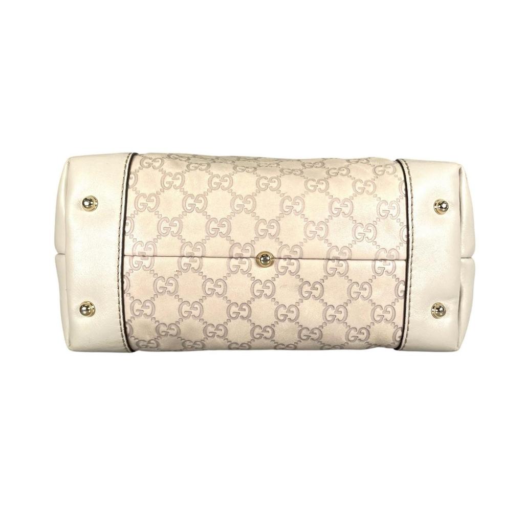 Gucci Guccisima Сердце бит Сумка на плечо кожаная бежевая Женская 269957 Б/у