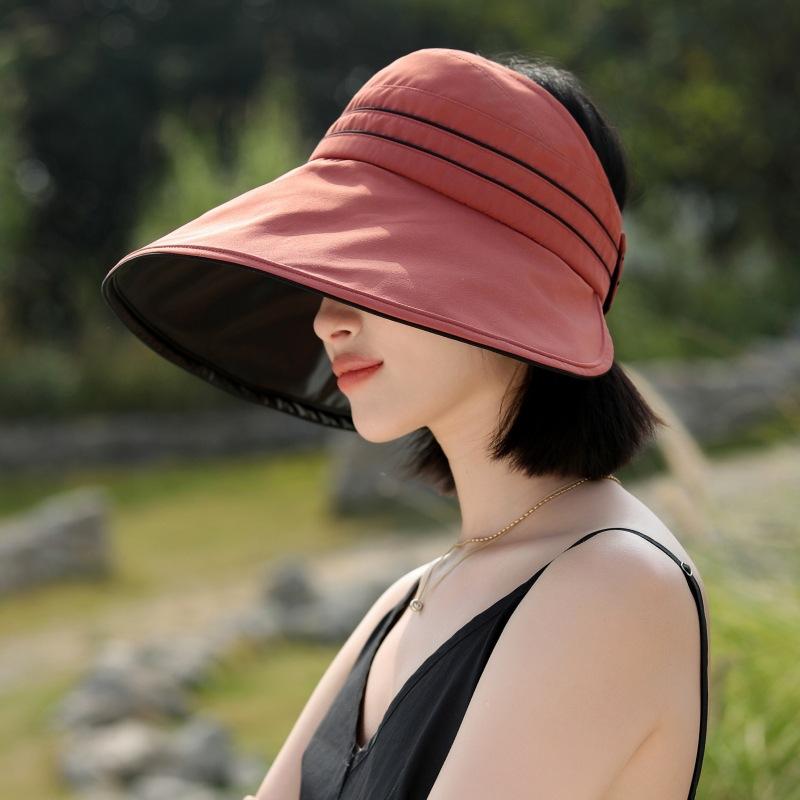 Female Uv Protection Sun Hat Big Brim Sun Hat Outdoor Travel Beach Hat