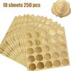 5/10Sheets Gold Envelope Stickers Embossed Heart Seal Stickers For Postcards Invitations Card Gifts Decor Self Adhesive Sticker