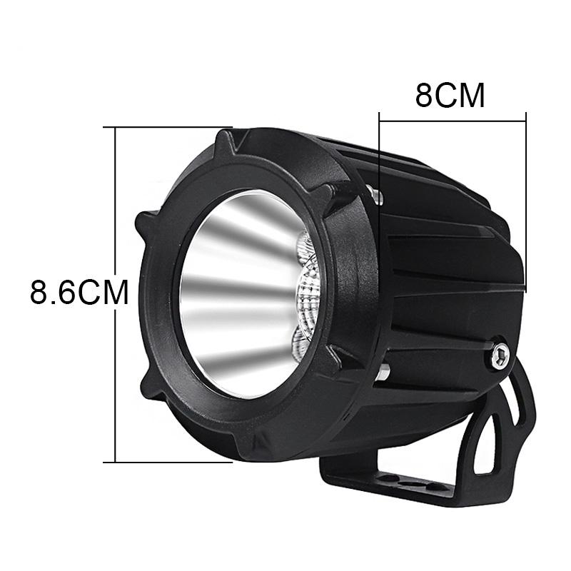 1/2 шт. светодиодная фара для мотоцикла, белая, желтая, противотуманная, дальнего света, вспомогательная лампа, универсальная