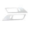 Inner Door Handle Bowl Panel Cover 2PCS For Ford Mustang 2015- Matte Silver