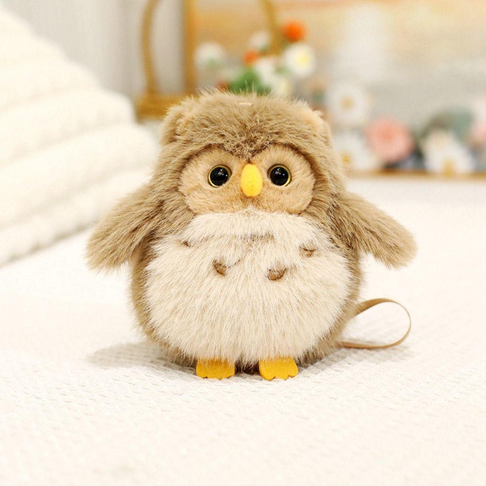 Soft Magnetic Shoulder Standing Owl Doll Fun Doll Pet Bird Stuffed Doll Kids Gifts