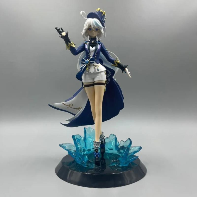 Genshin Impact Furina Focalors Figure Anime PVC Collection Model Toys 28CM