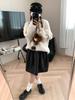 Moqie Grey Korean Retro Heart Polka Dot Puffy Skirt MQ1067