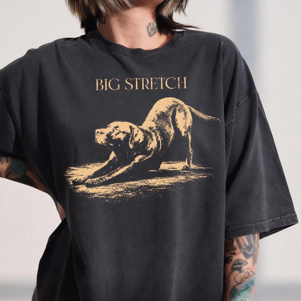Labrador Big Stretch Graphic T-Shirt and kids tshirt, Vintage Dog Lover Tee
