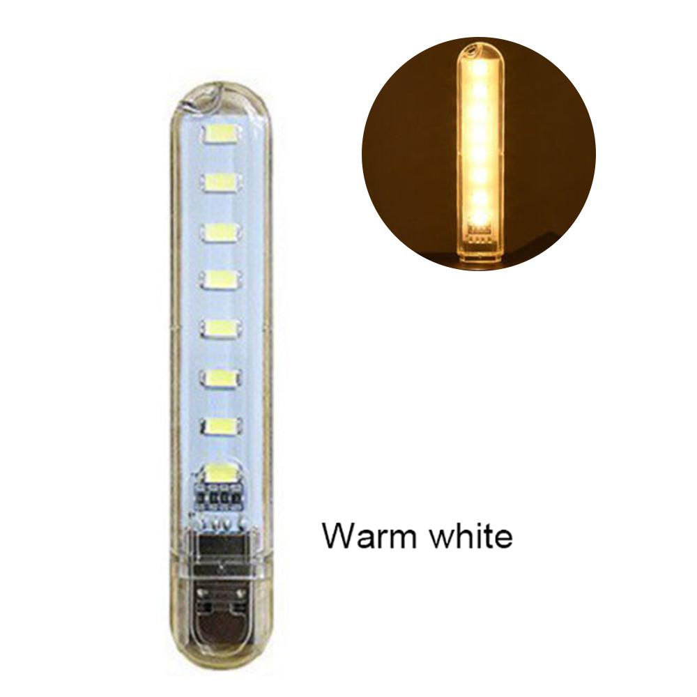 Мини портативный USB светодиодный светильник для чтения DC5V ультра яркий настольный светильник для чтения книг 3 светодиода 8 светодиодов для портативного компьютера ноутбука