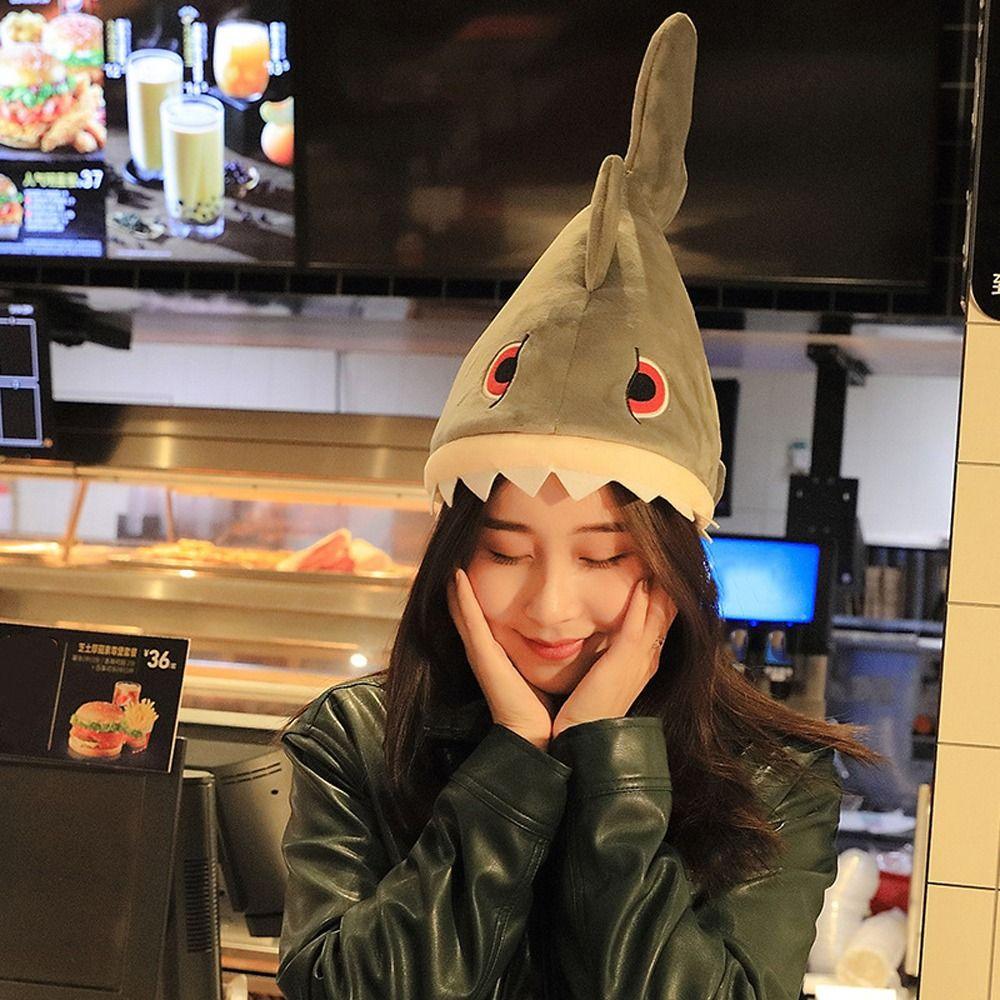 Chicken For Men Women Plush Toy Caps Performance Hat Drumsticks Hats Cosplay Shark Hat Animal Hat
