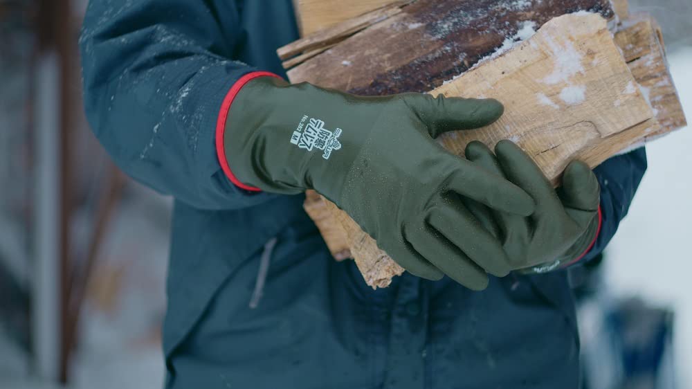 Перчатки Showa Glove 282 Temless для холодной погоды, оливковые, размер 1, 1 пара, нет. Перчатки, Зеленые, L,