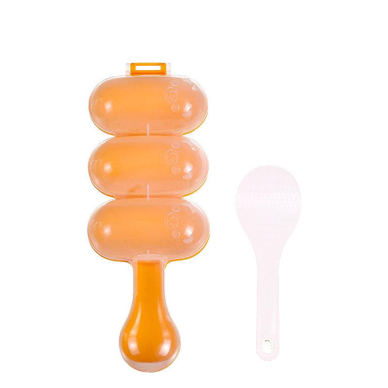Форма для приготовления рисовых шариков в стиле Douyin: 3-х предметный инструмент для приготовления детского питания TIY