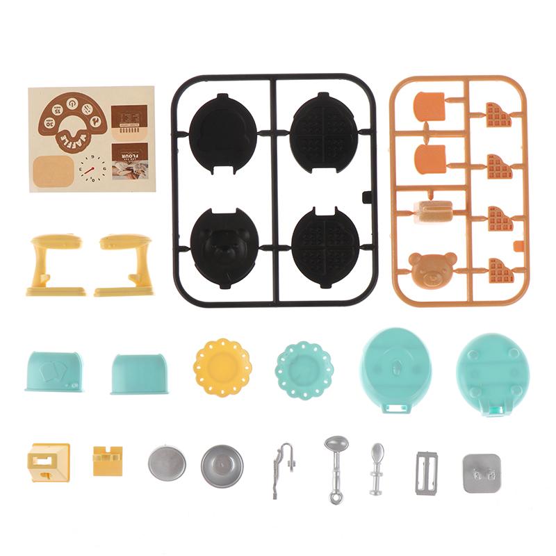 1:12 кукольных мини-машин для хлеба, тостер, венчик, весы, тарелка, кухонный набор для еды