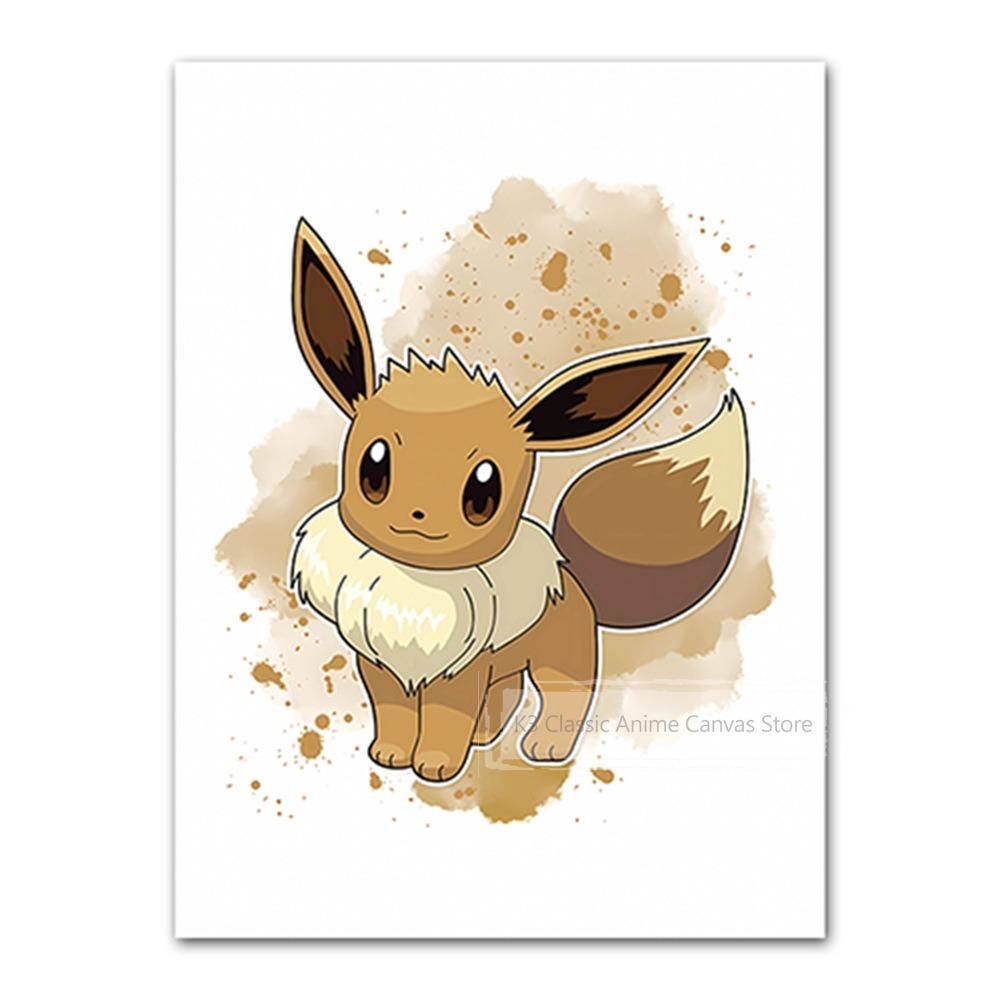 Canvas Print Pikachu Modern House Gifts for Friends Hanging Classic Cartoon Character Image Modular Prints Cartoons