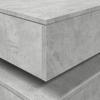 LED Coffee Table in Concrete Grey 50 x 50 x 40 cm