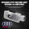 For  Audi 2pcs Car HD Projector Lamp LED Door Welcome Light Sline Quattro RS S4 S5 S6 S7 S8 A3 A4 A5 A6 A7 A8 Q7 RS5 RS6 RS7