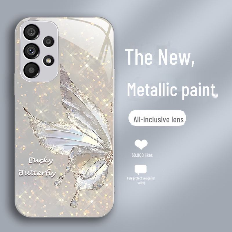 Чехол-бабочка для Samsung S20FE Crystal: Стильный, устойчивый к падениям, градиентный дизайн для S8, S21, S40 — комплексная, ультра-жидкая защита (22in).