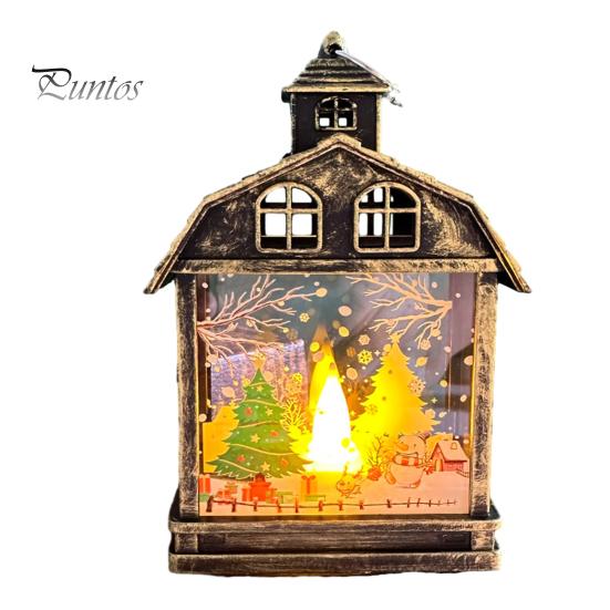 Рождественский Фонарь Снеговик Санта-Клаус Лось Узоры Светодиодные Свечи для Вечерние Домашнего Праздничного Украшения