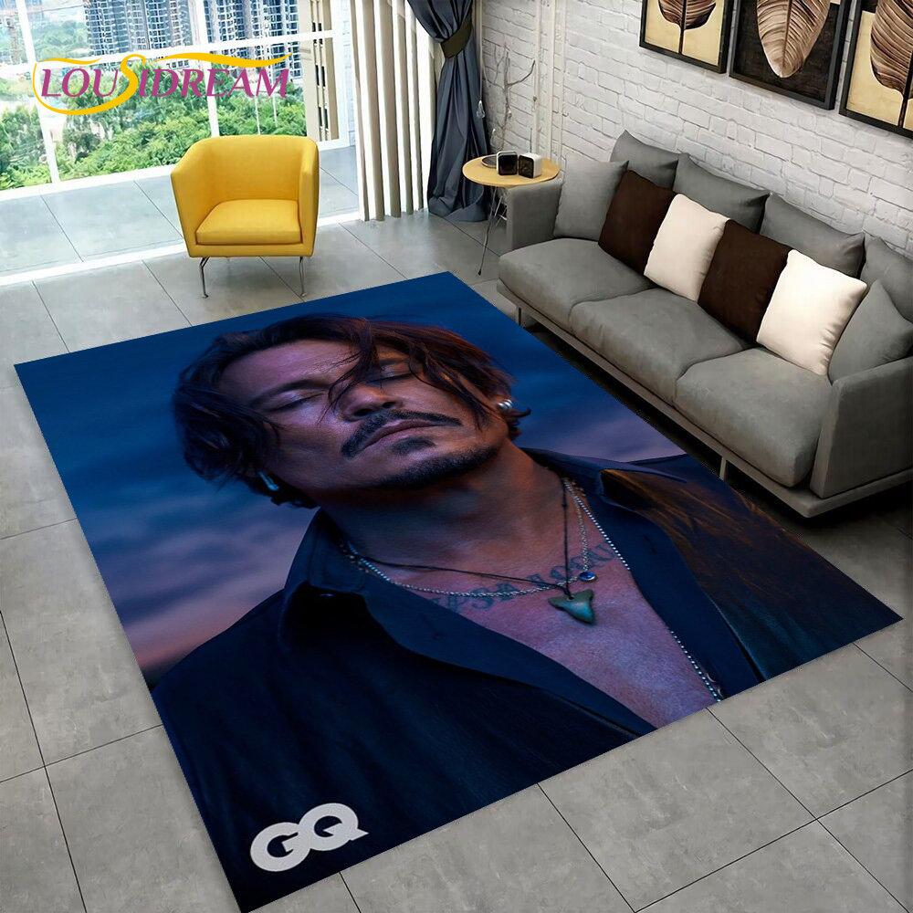 3D-печать Серия Джонни Деппа Ковер, Ковер для Дома Гостиной Спальни Дивана Прихожей Кухни, Нескользящий Коврик для Пола HD