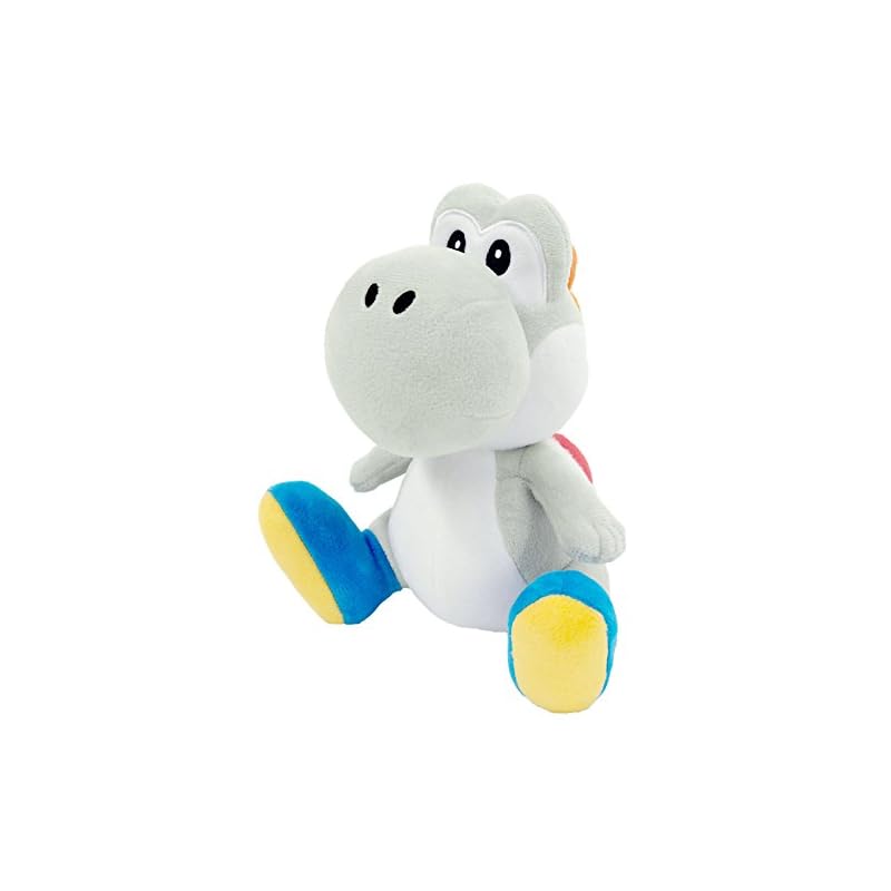 Sanei Boeki Super Mario ALL STAR COLLECTION White Yoshi (S) W13.5 x D15.5 x H20cm Plush Toy AC50