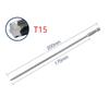 AU1/6*200 мм Магнитная отвертка Torx S2, легированная сталь T10/T15/T20/T25/T27/T30