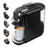 Кофемашина HiBREW H2C 5-в-1 для капсул, давление 20 бар, умное сенсорное управление, 7 размеров чашек, горячее и холодное заваривание, черный
