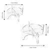 Detachable Countertop Support Holder Transparent Foods Organizer Stand  Tavern