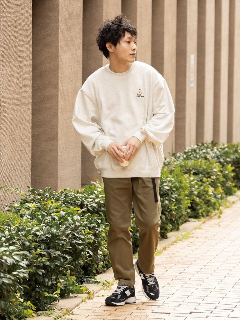 Beams Heart Takibi Bear Big Sweatshirt, Men's, Navy, Medium