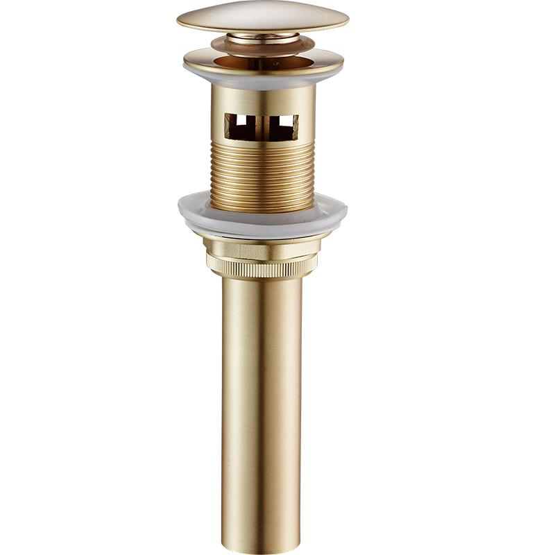 Матовое золото/Золото/Розовое золото/Черная латунь Слив для раковины в ванной комнате Всплывающий слив Слив для раковины-чаши в ванной комнате Сетчатый фильтр Аксессуары для ванной