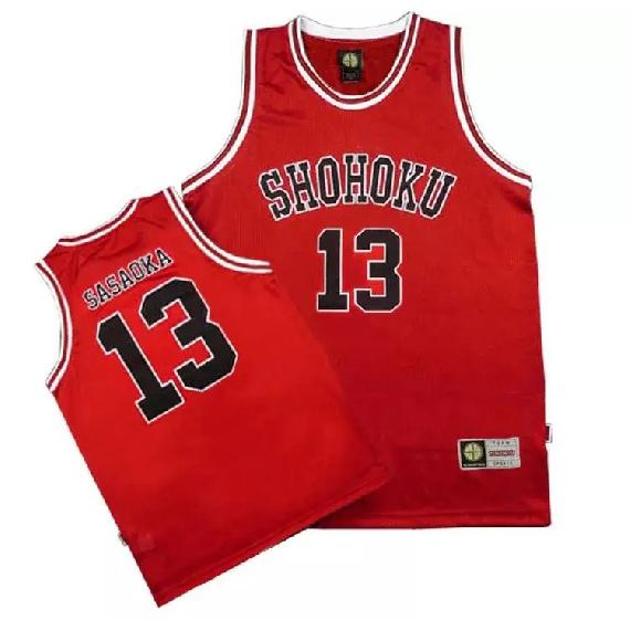 1-15 Anime Shohoku School Basketball Team Jersey Cosplay Costume Sakuragi Hanamichi Rukawa Jersey Sports Wear Uniform