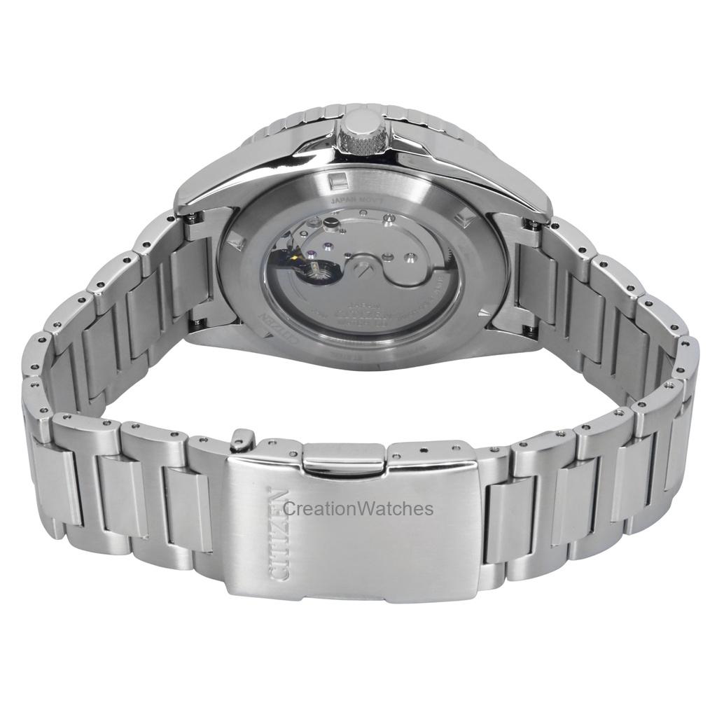 Citizen Спортивные мужские часы из нержавеющей стали с синим циферблатом NH7530-52M 100M