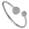 Rigid Bracelet - Lotus - LS1820-2-1 - Stainless Steel - Women - Silver
