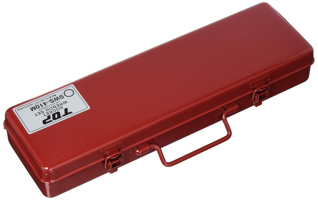 TOP Трещотка с торцевыми головками 8 мм - 26 мм и Сделано в Японии Набор, Привод 12,7 мм, Кейс, Рукоятка, Головки, Дополнительно, Набор из 13 предметов, SWS-410M, Цубаме-Сандзё,