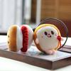 Creative Cute Cartoon Food Styling Plush Pendant Keychain Bag Charms Decoration
