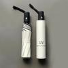 Korean Dual-Use Automatic Folding Umbrella for Female Students - Sun & Rain Protection, UV-Resistant, Large.