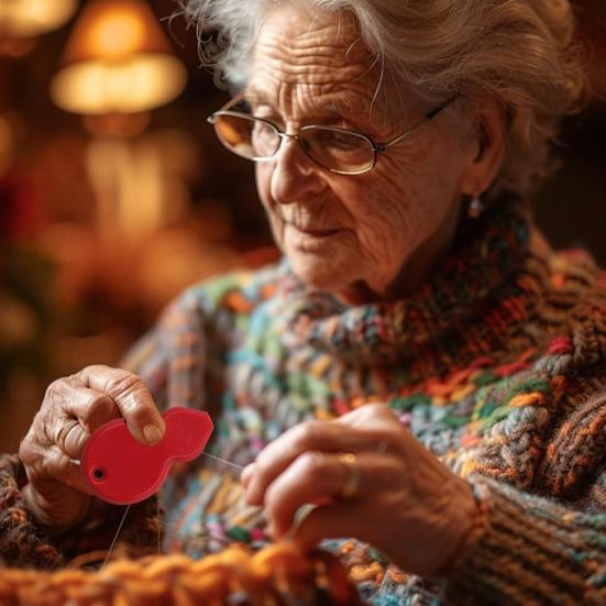 Yousheng 20 Pcs Needle Threaders Gourd Shaped Plastic Needle Threader Seniors Needle Threading Tool for Embroidery Hand Sewing