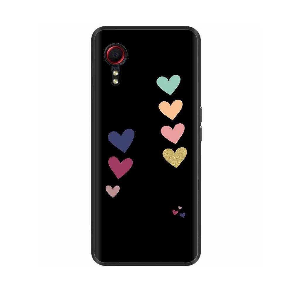 For Samsung Galaxy Xcover7 Xcover 7 Sumsung X Cover7 Cover 7 Case Black TPU Soft Lovely Painted Shockproof Shell Silicone Cover