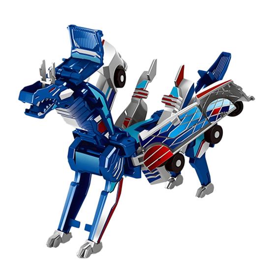 Transformable Flying Dragon Car Toy Collision Deformation Educational 2-In-1 Mini Transforming Dragon Vehicle Toy Toddlers Boys Girls Birthday Gift