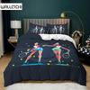 Комплект постельного белья для мальчиков из микрофибры, двойной пододеяльник для тенниса, спортивная тематика, теннисный комплект постельного белья размера «queen size» для мальчиков