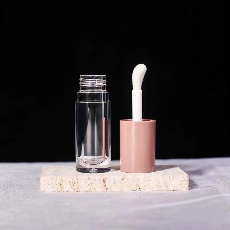 6Ml Diy Large Bristles Make-Up Lege Lippenstift Lipgloss Tubes Hoge Kwaliteit Transparante Cosmetische Verpakking Container