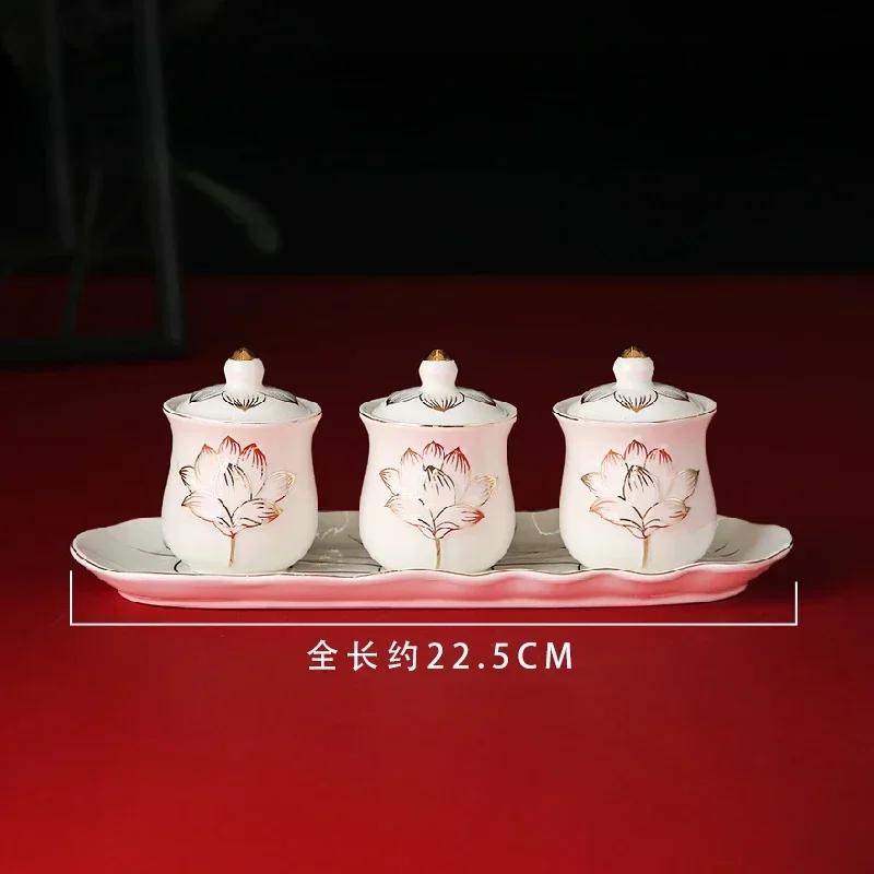 4 шт./лот Китайская креативная керамическая чашка для воды для использования Буддой: Бытовая чашка для воды Лотос Бодхисаттвы перед Буддой Фэн-шуй