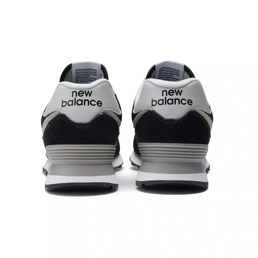 Мужские кроссовки New Balance 574 спортивная обувь черные (ML574EVB)