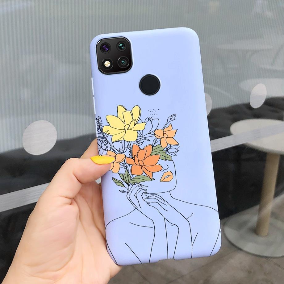 Чехлы Для Redmi 9C Чехол Xiaomi Redmi 9C NFC Чехол для телефона Мягкий чехол для телефона Ударопрочный бампер Redmi9c 9 C Xiomi Силиконовый МЯГКИЙ Чехол