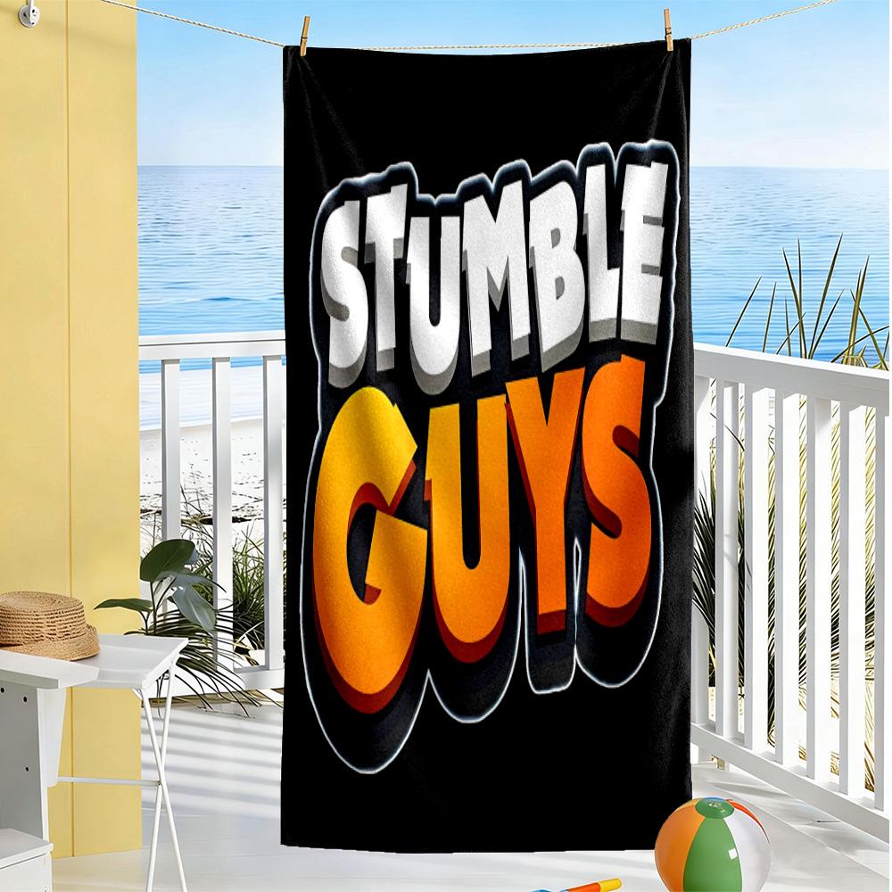 Stumble Guys: Fun Adventure Beach Towel Super Soft & Absorbent Comfortable Lightweight