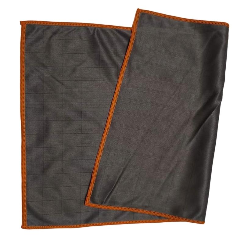 Набор из 3 чистящих полотенец из углеродного волокна, не оставляющих разводов. Многоцелевое использование для чистки автомобилей, окон, столешниц и полировки.