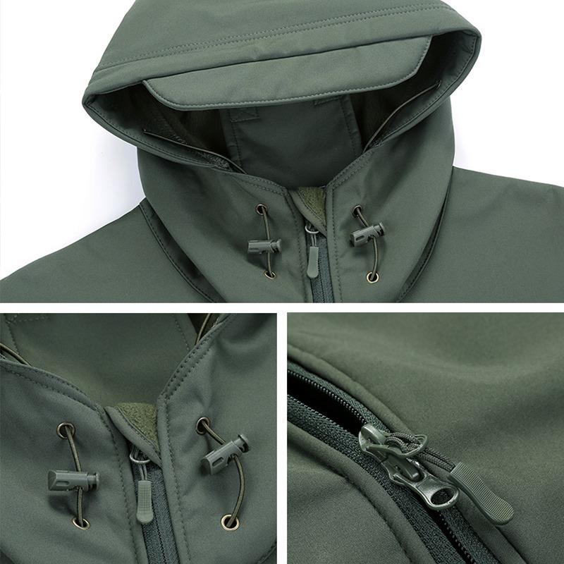 Мужская тактическая куртка, зимняя лыжная куртка, водостойкая софтшелловая куртка с несколькими карманами