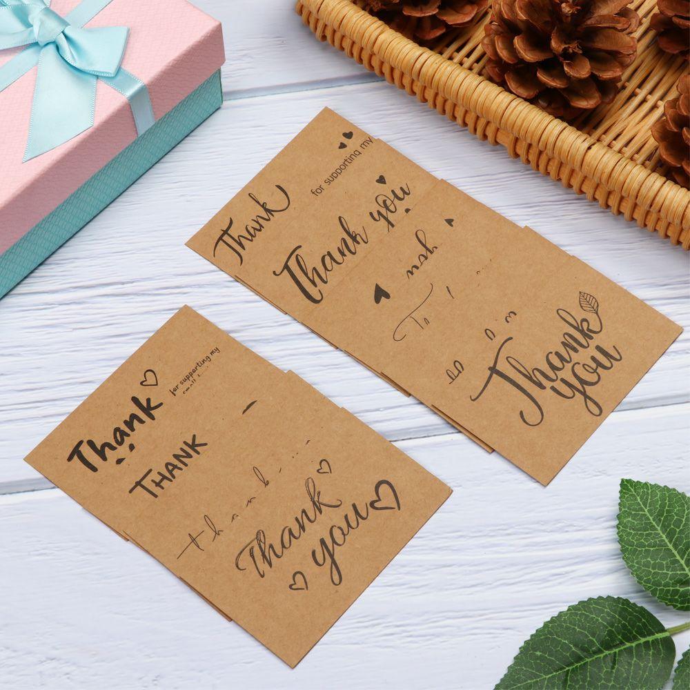 Открытки Открытки из крафт-бумаги «Спасибо за ваш заказ» «Спасибо за поддержку моего малого бизнеса»