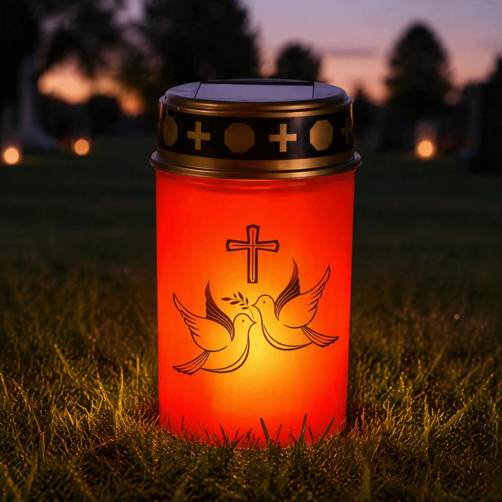 AA Battery Powered Eternal Lamp Solar Powered DIY Assembly Kit Memorial Grave Light Yard