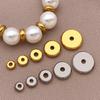 Stainless Steel Flat Spacer Beads - DIY Jewelry for Necklaces & Bracelets