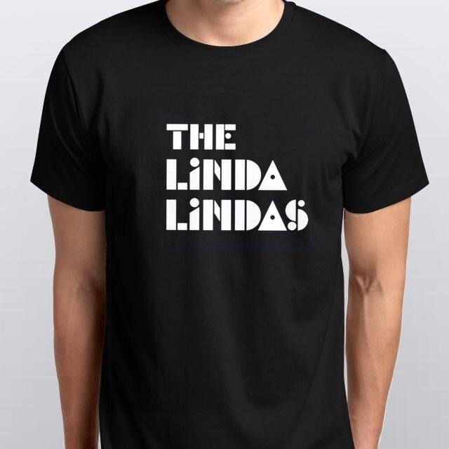 the LINDA LINDAS T-SHIRT sizes S M L XL XXL colours Black White