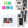 2-Wire Video Intercom 7in 3 Monitors 2 Cameras Fingerprint Password IC Card Night Vision Doorbell