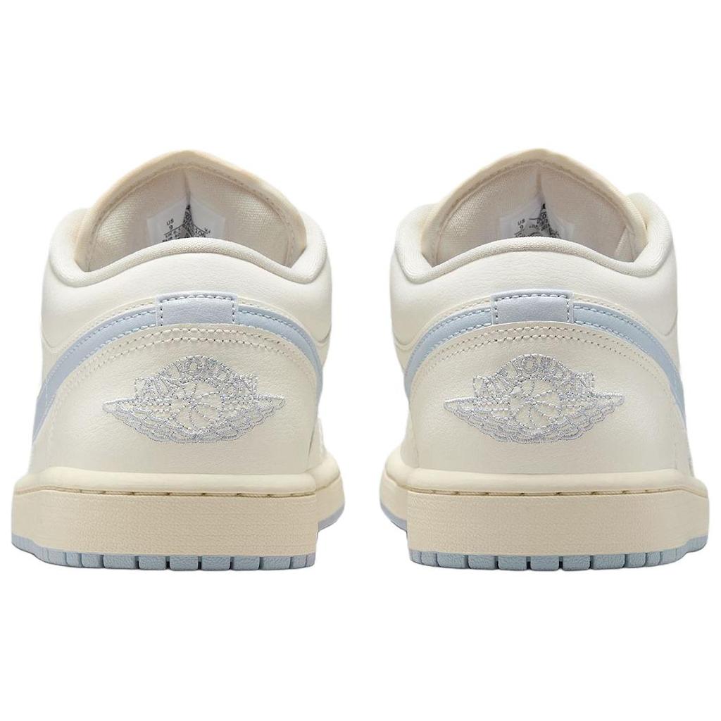 Jordan Air Jordan 1 Low Винтажные Баскетбольные Кроссовки Унисекс Белый Синий DC0774-106